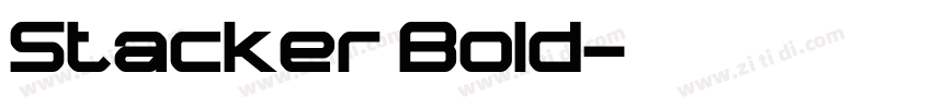 Stacker Bold字体转换